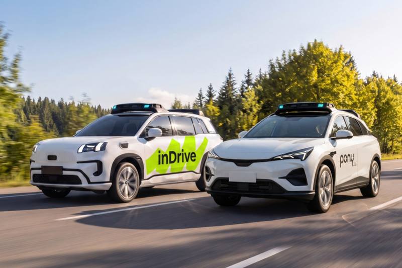 inDrive و Pony.ai با پشتیبانی Nvidia، تست robotaxi در آستانه قزاقستان را از ۲۰۲۷ آغاز می‌کنند
